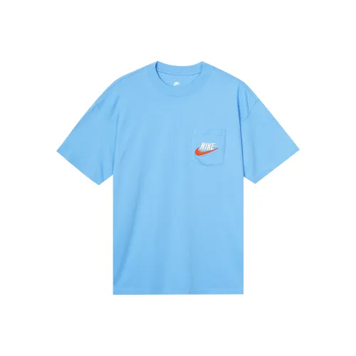 Nike T-Shirt Мужская Университетский Синий