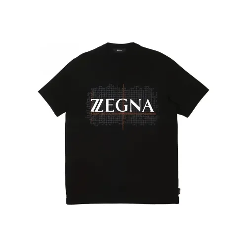 Ermenegildo Zegna Черные Мужские T-Рубашки