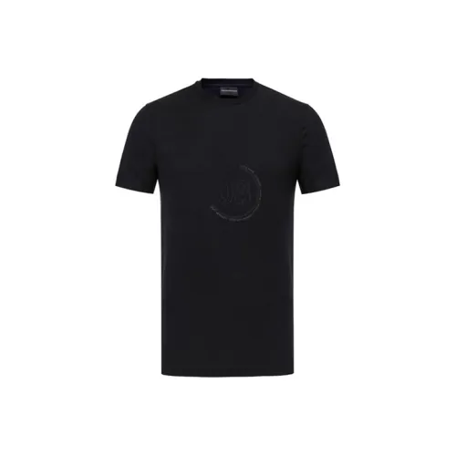 EMPORIO ARMANI Темно-синие Мужские Рубашки