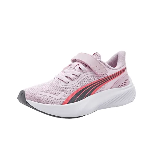 PUMA Pounce Lite Детская беговая обувь Низкий топ Розовый Школьный возраст