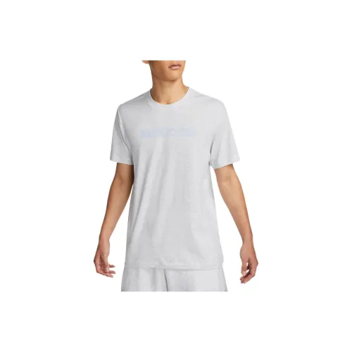 Nike Светло-серые Мужские T-рубашки