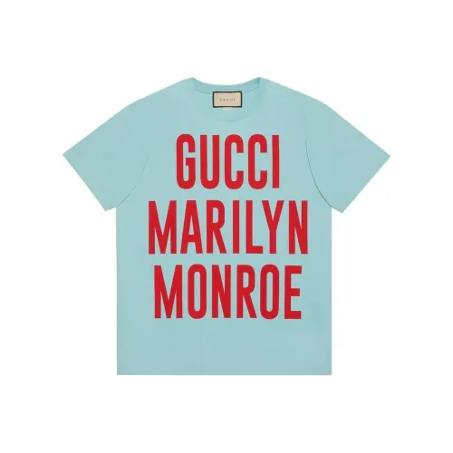 GUCCI Синие Унисекс Футболки