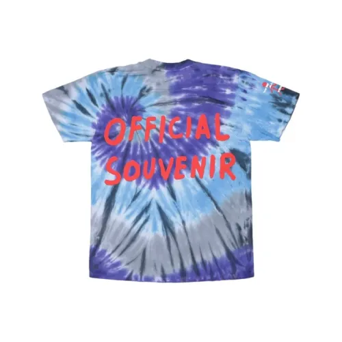 TRAVIS SCOTT Синие Унисекс Футболки