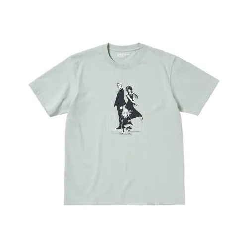 UNIQLO x SPY Family SS22 Рубашка Мужская Шалфейно-Зеленая