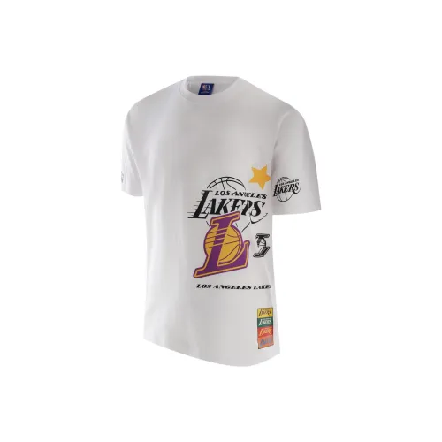 NBA Рукав с спущенным плечом T-рубашка Унисекс Белый