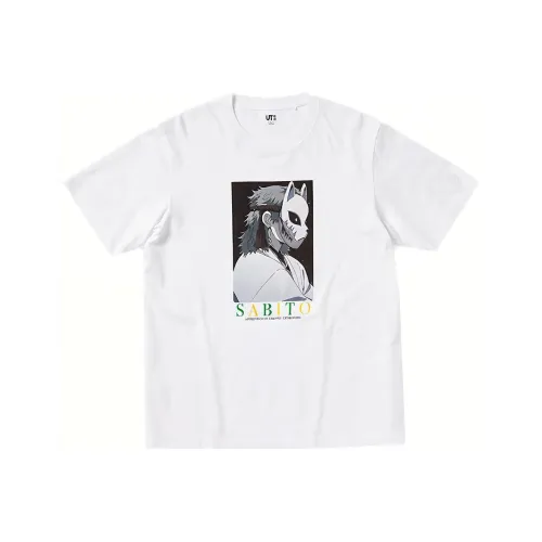 UNIQLO Белая унисекс футболка