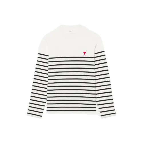 AMIPARIS Черно-белые полосы Мужская футболка с коротким рукавом