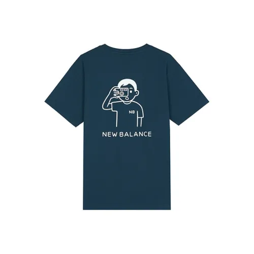 New Balance совместный бренд Noritake Collection Комплект с рукавом T-рубашка Унисекс Темно-синий