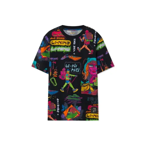 LINING Sports Fashion Collection Мужские черные футболки