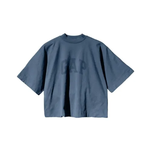 YEEZY Gap X Balenciaga Collaboration Темно-синяя унисекс футболка