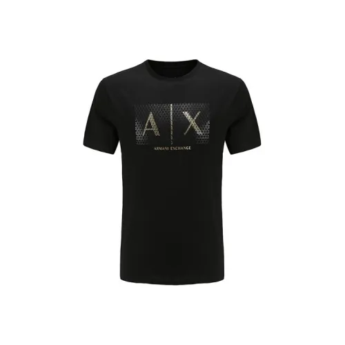 ARMANI EXCHANGE Мужские черные футболки