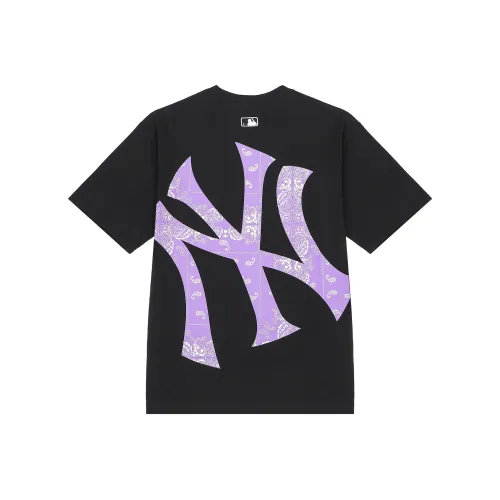 Mlb Base Logo Нью-Йорк Янкис SS22 T-Shirt Унисекс Черный
