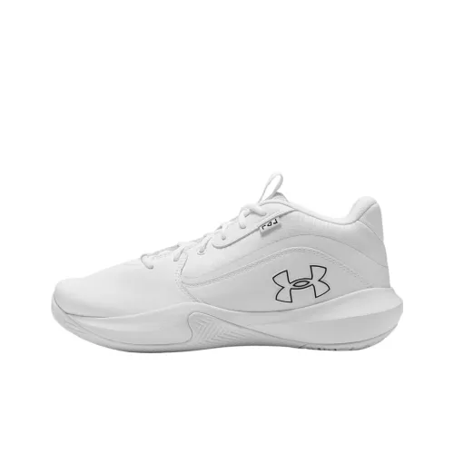 Under Armour Lockdown 7 Low Баскетбольные кроссовки Топ Унисекс Белый