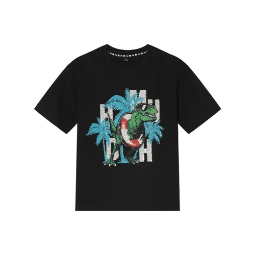 TCH Черные с синим логотипом Женские футболки