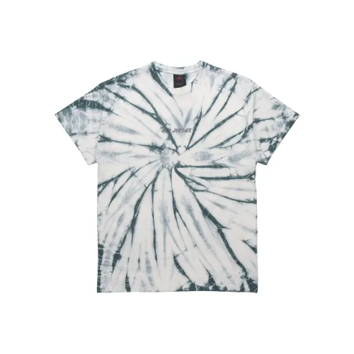 Джордан Tie Dye Printing Halberd лиственный зеленый Мужской T-рубашки