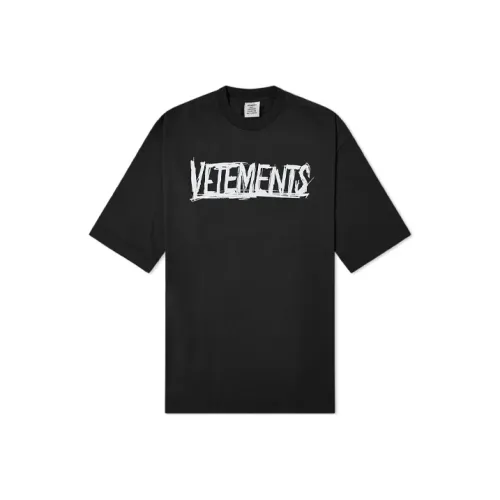 Vetements Черные Мужские T-Рубашки