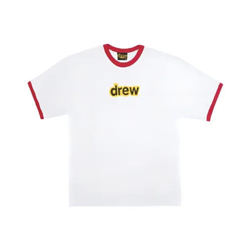 Drew House Letter Logo Series Белая Унисекс Футболка