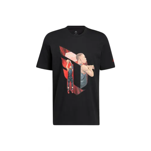 Adidas Комплект с короткими рукавами T-рубашка мужская черная