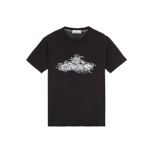 Stone Island SS23 Черные Мужские T-рубашки