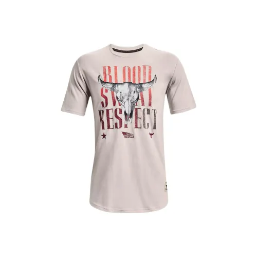Under Armour Johnson Комплект с короткими рукавами T-Shirt Мужской Агат Белый