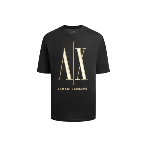 ARMANI EXCHANGEAE T Рубашка Мужская Черное Золото