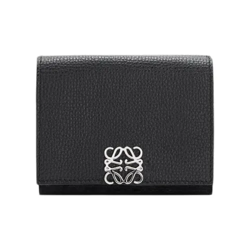 LOEWE Anagram Телячья кожа Кошелек Унисекс Черный