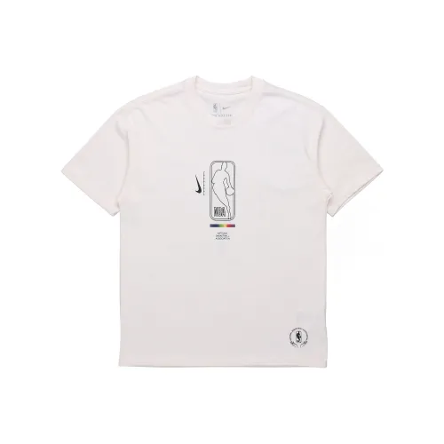 Nike Экрю Мужские T-рубашки