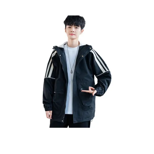 ANISAN Весенний и Осенний Куртка Стильный с капюшоном Куртка Мужская