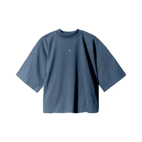 YEEZY Gap X Balenciaga Collaboration Темно-синяя унисекс футболка