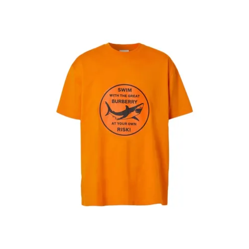 Burberry Deep Оранжевые Мужские T-рубашки