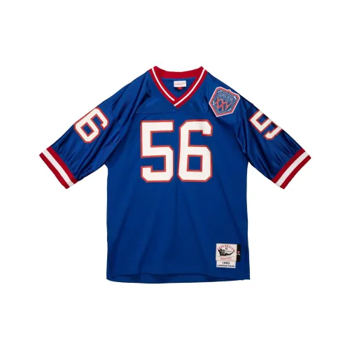 Mitchell Ness Blue Men's T-Shirts Mitchell Ness Синие Мужские Футболки