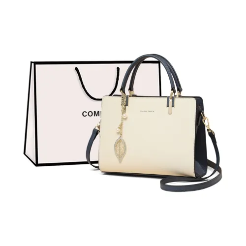 COMELY Корова Кожа Мама Сумка Сумка Сумка через плечо Сумка через плечо Стандартная Женская Синяя Белая