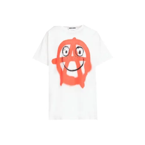 MOSCHINO Белая Мужская T-Рубашка