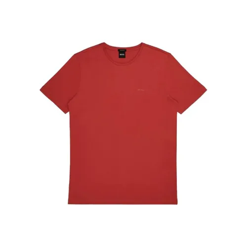 Hugo Boss Red Men's T-Shirts Hugo Boss Красные Мужские Футболки