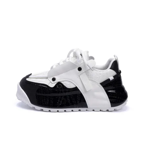 HUANQIU Устойчивый к истиранию визуально увеличивающий рост низ Резистентный Низкий Топ Кэжуал Мужской Черный Белый