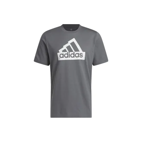 Adidas Темно-серые Мужские T-рубашки