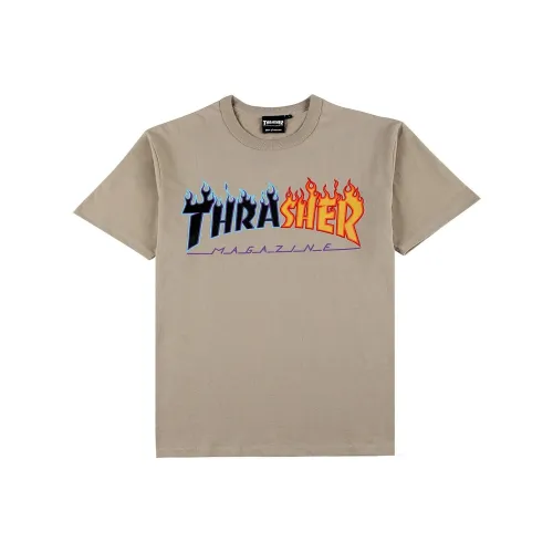 Thrasher T-Shirt Японская версия Унисекс Умбра