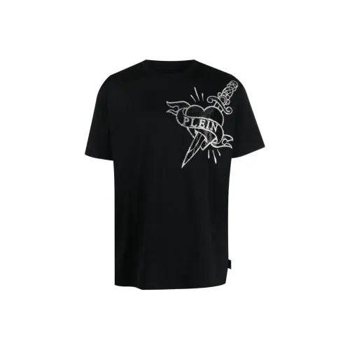 PHILIPP PLEIN Мужские черные рубашки T
