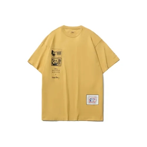 LiNing x Disney Sports Fashion Collection Рубашка Мужская Светлая Khaki Желтая