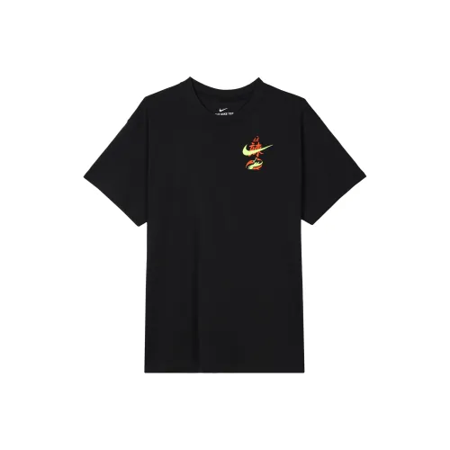 Nike Комплект с короткими рукавами T-рубашка Мужской Черный