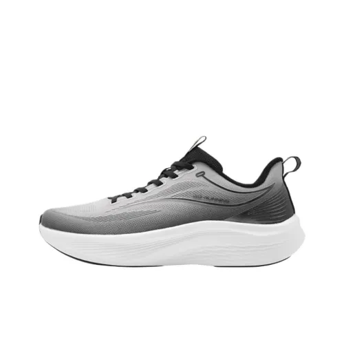QIAODAN Slip-resistant Abrasion-resistant Low Top Casual Running Shoes Men's Gray QIAODAN Противоскользящий Устойчивый к износу Низкий Топ Повседневные Беговые Кроссовки Мужские Серый