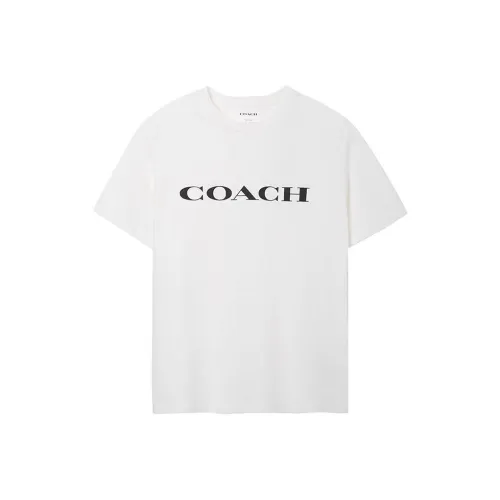 COACH Белая Мужская Футболка
