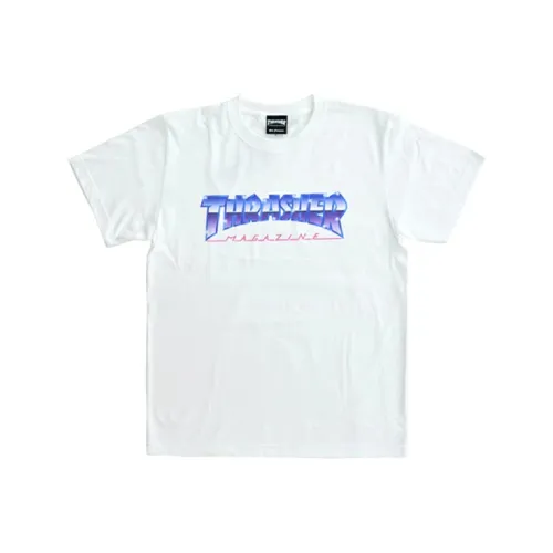 Thrasher T-Shirt Японская версия Унисекс Белый