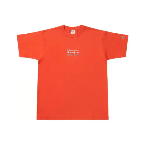 Champion SS21 T-Shirt Японская версия Унисекс Оранжевый