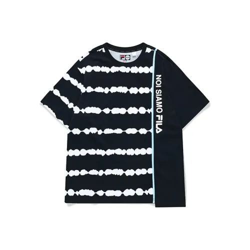 FILA FUSION Черно-белая панда Beating Мужская футболка T-рубашка