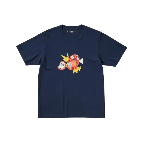 UNIQLO Pokémon Pokémon Collaboration Collection Темно-синяя унисекс футболка