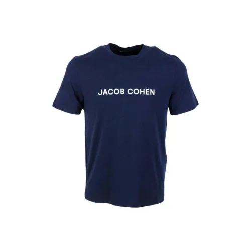 JACOB COHEN Темно-синие мужские футболки T