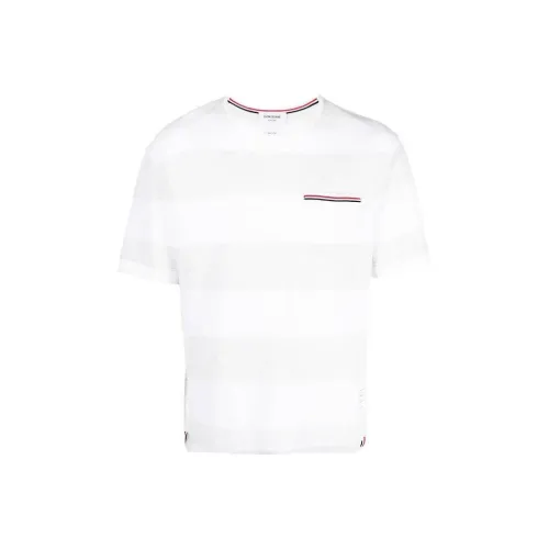 THOM BROWNE Белая Мужская T-рубашка