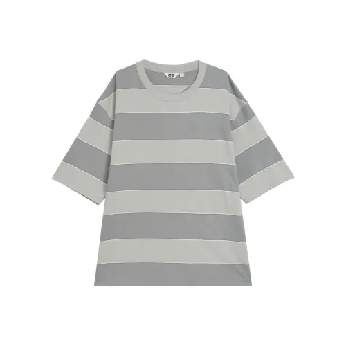 Uniqlo U Collection Свинцово-серый Мужской T-рубашки