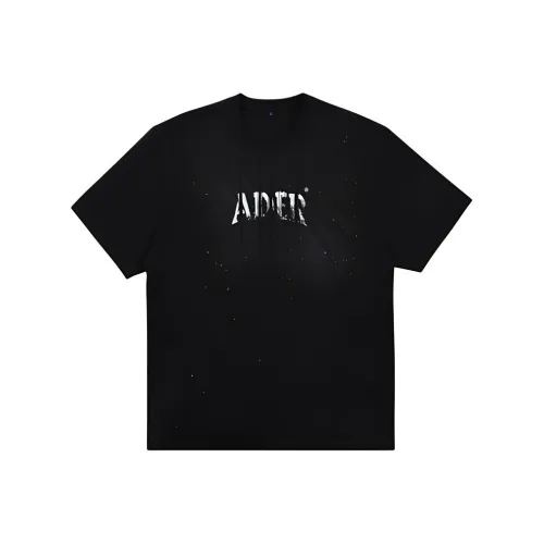 ADER ERROR Черная унисекс футболка